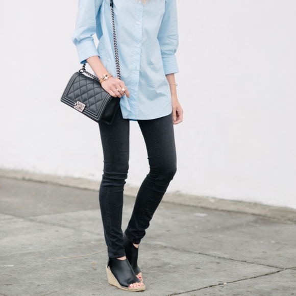 ❌SOLD❌VIA SPIGA INGRID LEATHER OPEN TOE NUDE WEDGE - Picture 3 of 8